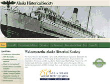 Tablet Screenshot of alaskahistoricalsociety.org